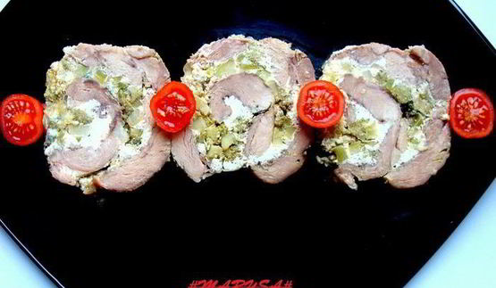 диетический рулет из индейки с брокколи и рикоттой