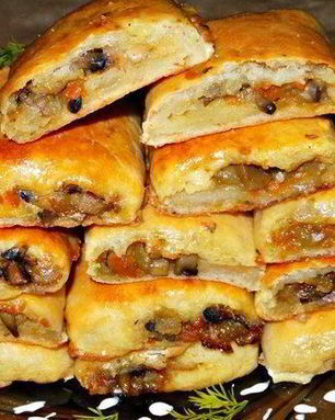 Картофельные рулетики с грибами