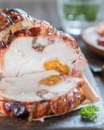 Куриный рулет с курагой