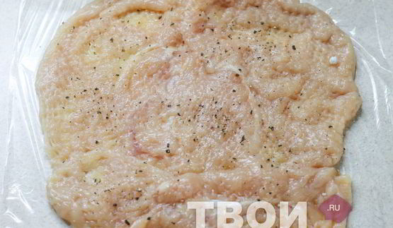 куриный рулет с омлетом