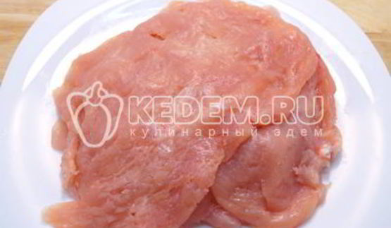 куриный рулет с сыром и укропом