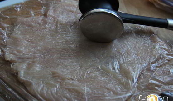 куриные рулетики с лимонно-яблочной начинкой