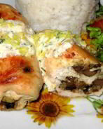 Куриные рулетики с начинкой из печени