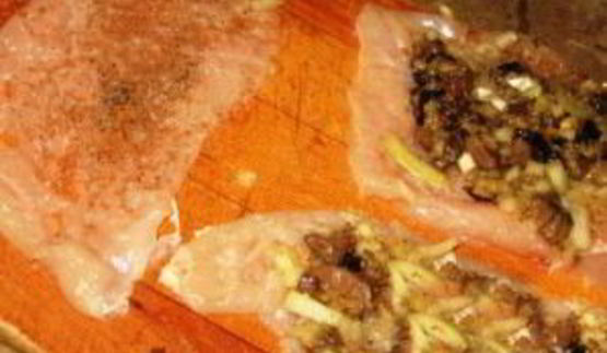 куриные рулетики с начинкой из печени