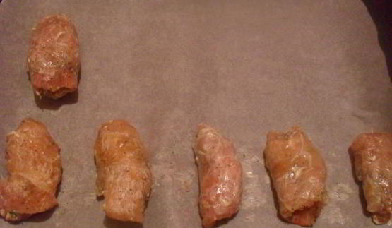 куриные рулетики с ореховой начинкой