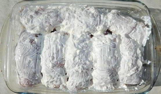 куриные рулетики с овощами