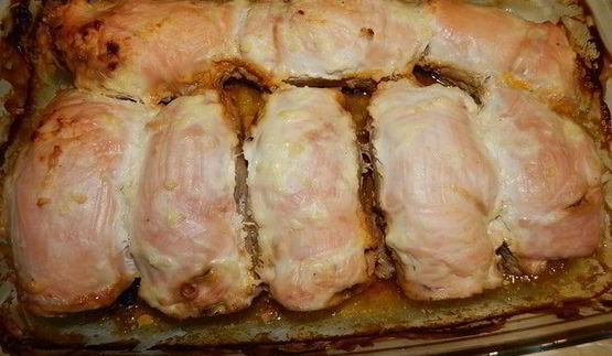 куриные рулетики с овощами