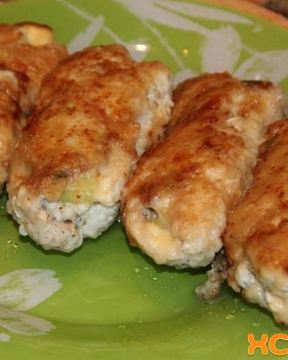 Куриные рулетики с сыром