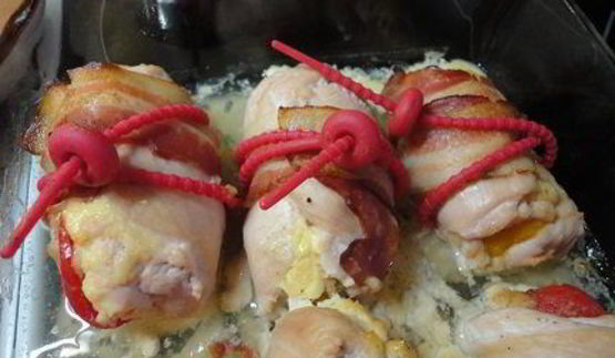 куриные рулетики со сладким перцем