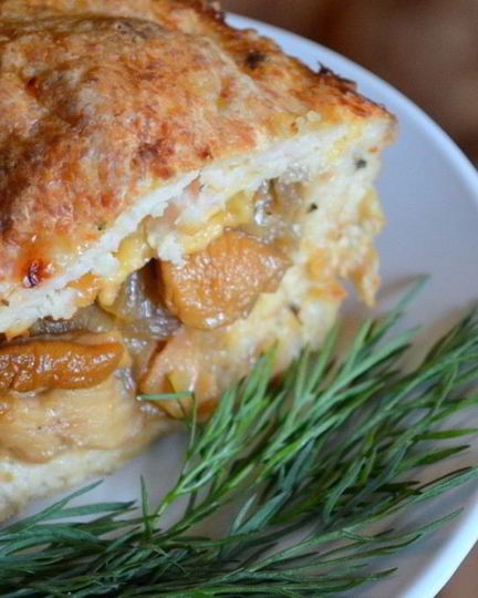 Рецепт мясного рулета с белыми грибами