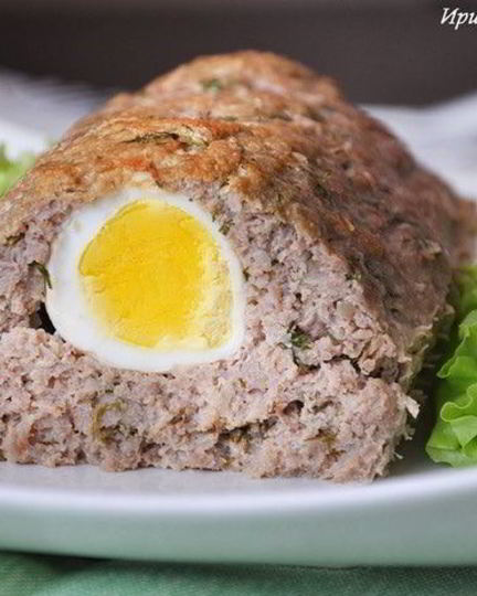 Рецепт мясного рулета с яйцом