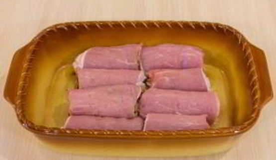 мясные рулетики с грибной начинкой