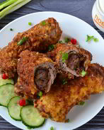 Мясные рулетики с печенью