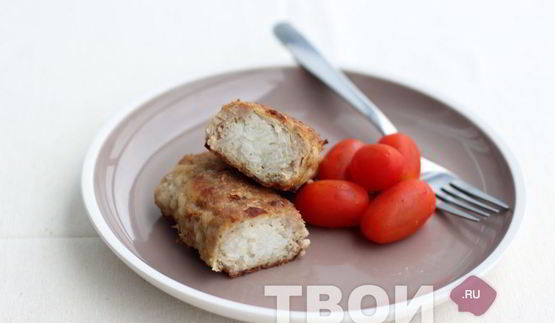 рулет из фарша с рисом