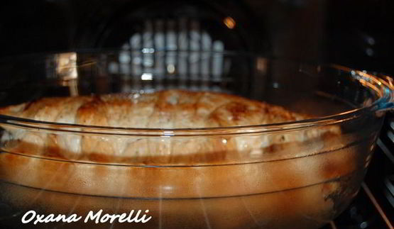 рулет из индейки с рикоттой под соусом сабайон