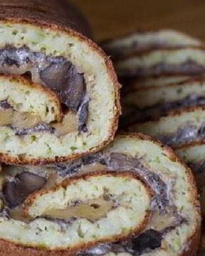 Рулет из кабачков с начинкой