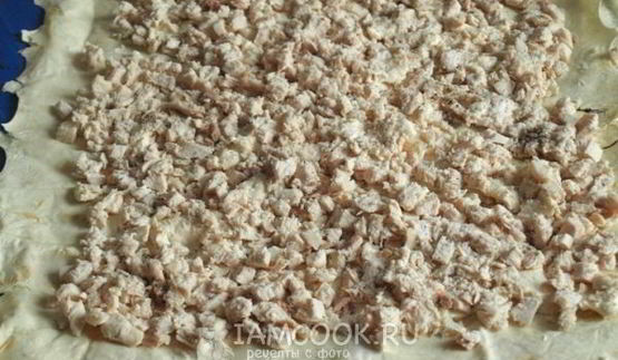 рулет из лаваша с курицей