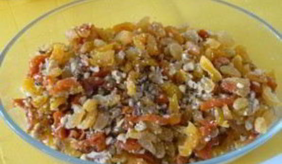 рулет из сухофруктов и орехов