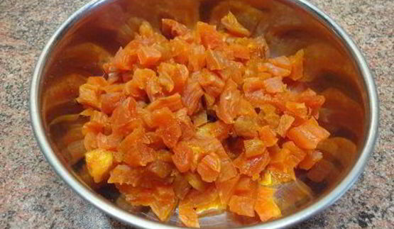 рулет с курагой и маком