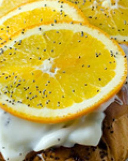 Рецепт рулета с маком, сливками и апельсинами