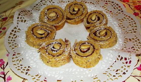 рулет сладкий с орехо-цитрусовой ноткой