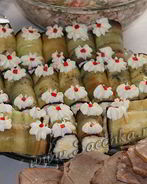 Рулетики из баклажанов