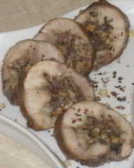 Рулетики из кролика с потрошками и грецкими орехами