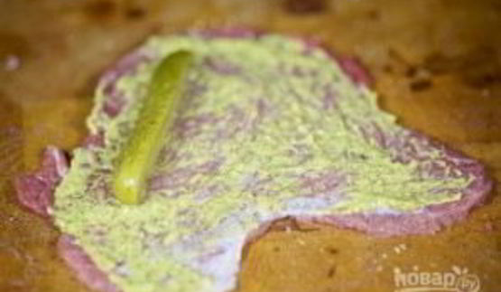 рулетики мясные с разной начинкой