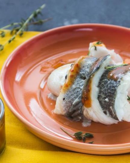 Рецепт рулетов из сибаса с креветками