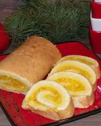 Сладкий новогодний рулет