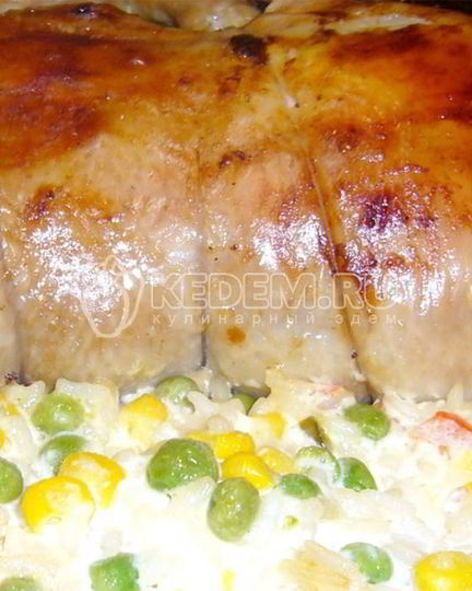 Рецепт сочного куриного рулетика