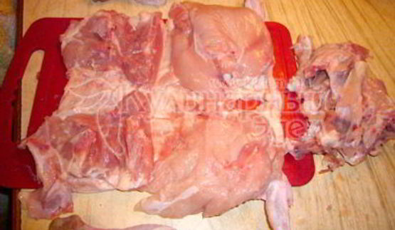 сочный куриный рулетик