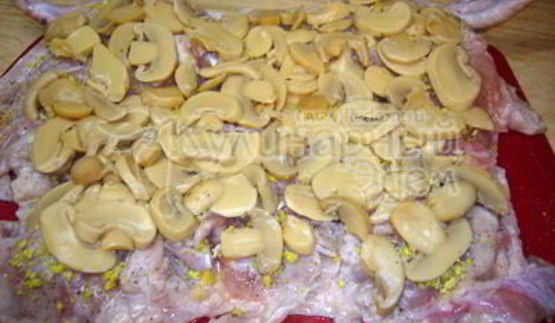 сочный куриный рулетик