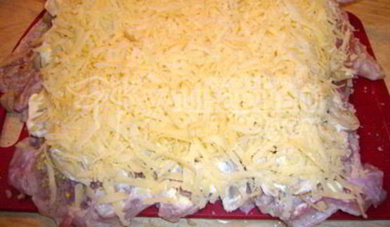 сочный куриный рулетик