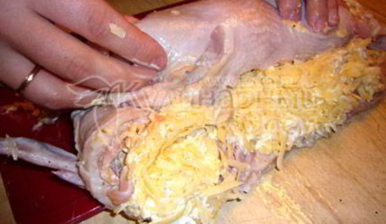 сочный куриный рулетик