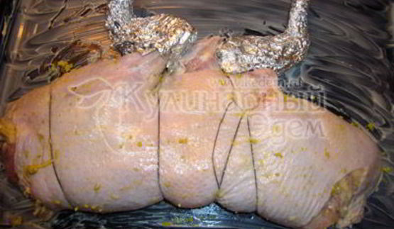 сочный куриный рулетик