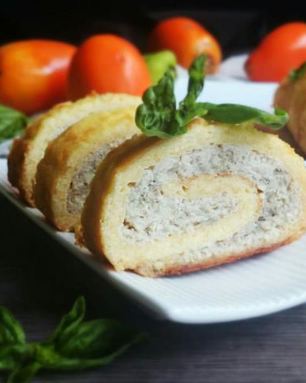 Сырно-куриный рулет