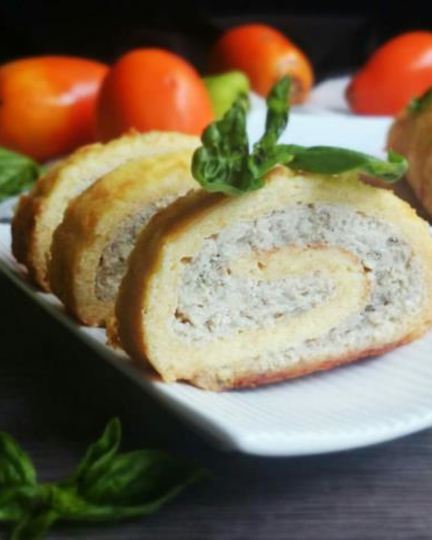 Рецепт сырно-куриного рулет