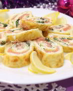 Сырный рулет Новогодняя сказка