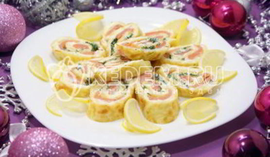 сырный рулет новогодняя сказка