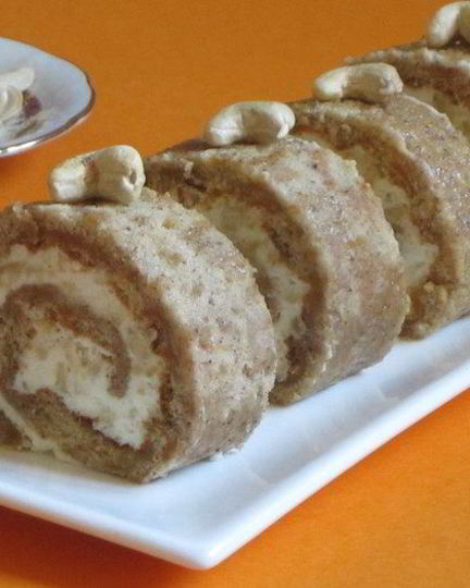 Рецепт тыквенного рулета со сливочной начинкой