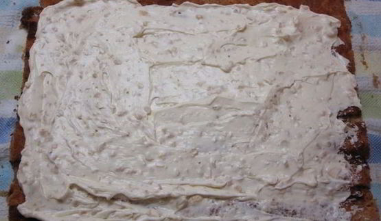 тыквенный рулет со сливочной начинкой