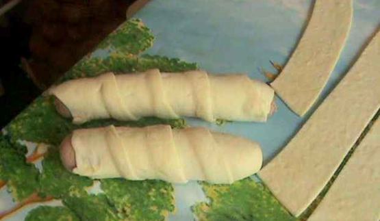 сосиски в дрожжевом тесте