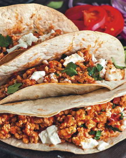 Рецепт такоса на углях с индейкой