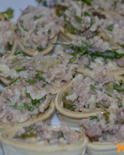 Рецепт тарталеток с печенью трески