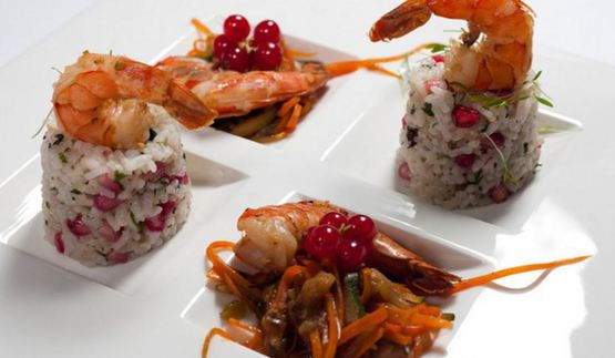 тигровые креветки, маринованные с ванилью