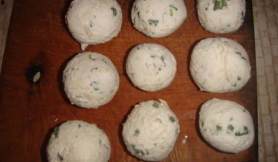 творожно-сырные шарики на закуску