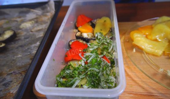 закуска из баклажанов с болгарским перцем к мясу