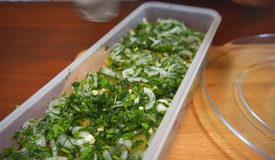 закуска из баклажанов с болгарским перцем к мясу