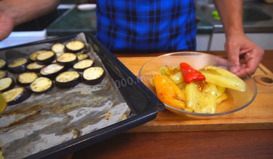 закуска из баклажанов с болгарским перцем к мясу